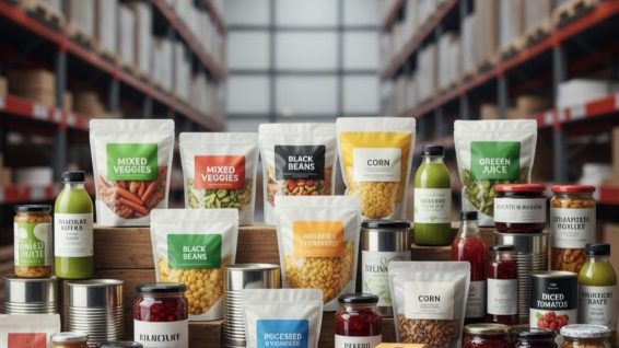 Processed and packaged